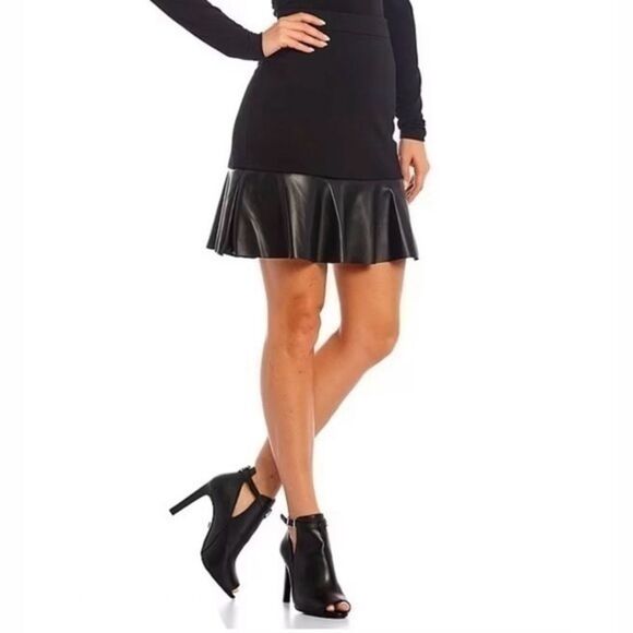 Michael Kors Black Tulip Skirt 2X - Picture 1 of 6